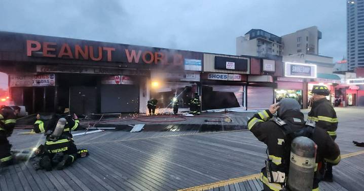 Fire damages Peanut World on Atlantic City Boardwalk, three other businesses