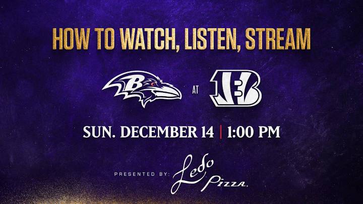 How to Watch, Listen, Live Stream Ravens vs. Bengals