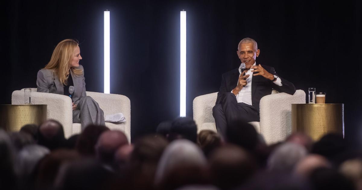 President Barack Obama addresses politicalization and hope in lecture at Crystal Bridges