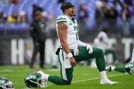 Jets’ Justin Fields out vs. Dolphins due to sore knee; rookie Brady Cook to serve as backup QB