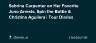 Sabrina Carpenter on Her Favorite Juno Arrests, Spin the Bottle & Christina Aguilera