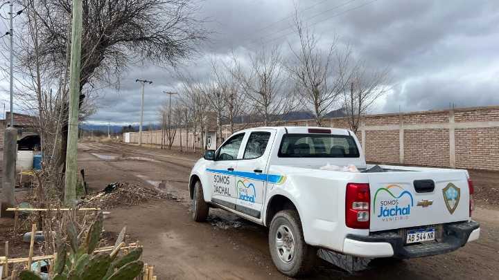 Por el temporal en Jáchal hay familias asistidas y evacuados