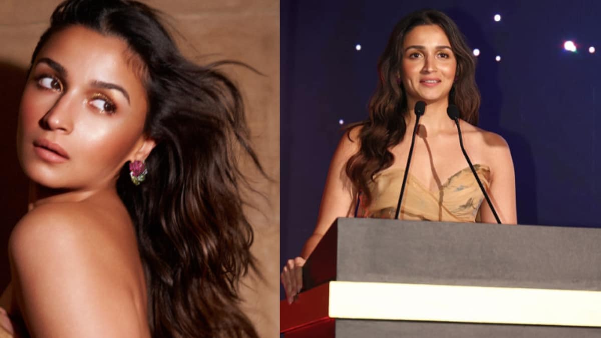 Alia Bhatt Looks Stunning In Floral Gown As She Accepts Award At The Red Film Festival