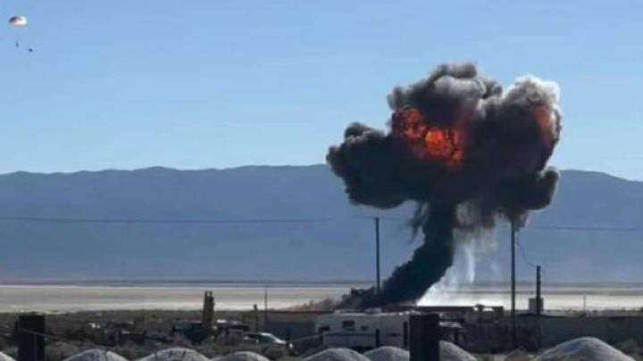 Video: US F-16 fighter jet crashes near Death Valley, explodes into huge fireball