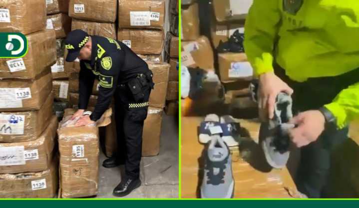 Incautan 6.600 pares de zapatos de contrabando en Medellín: pertenecían a los grupos delincuenciales Caicedo y La Terraza