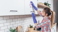 Say Goodbye To Built-Up Grease On Kitchen Cabinets With One Easy, Affordable Solution
