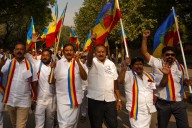 PMK faction protests in Delhi over Anbumani's 'wrongful' presidential extension
