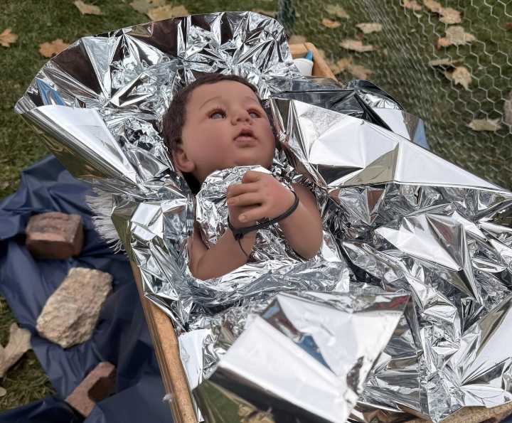 Nativity scene with ICE agents guarding zip-tied Jesus sparks debate