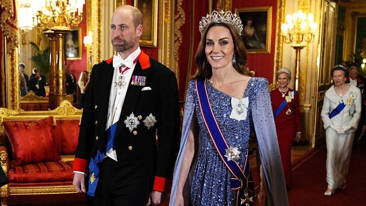 Kate Middleton estrena tiara en la última cena de gala en Windsor