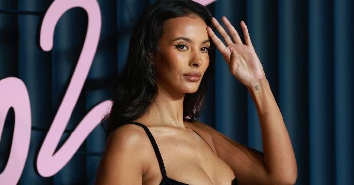 Maya Jama Is Dazzling in Gold Slinky Minidress