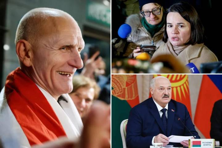 Belarus frees Nobel laureate, opposition leader