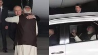 PM Modi warmly welcomes Russian President with a hug at Palam Airport