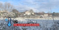 Llega el frío intenso del invierno a Ourense y deja las primeras nieves de la temporada