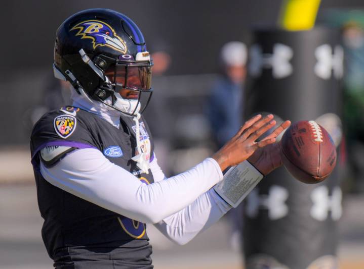 Ravens QB Lamar Jackson (ankle) misses practice Thursday