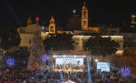 Árbol de Navidad en Belén se vuelve a iluminar después de dos años