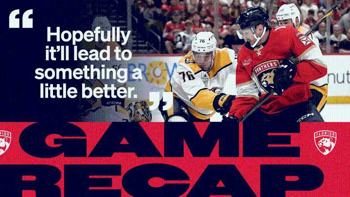 RECAP: Predators 2, Panthers 1 (OT) 