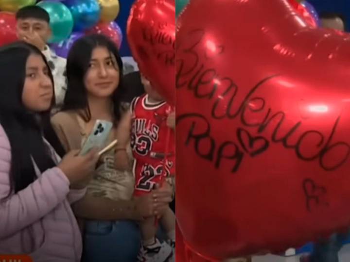 ‘Dígale papi’ Esposo regresa tras 4 años y lo reciben con niño de 2 años