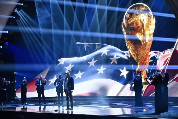 Photos of the FIFA World Cup draw for the 2026 soccer tournament