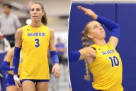 Trans volleyball player Blaire Fleming hits back at claim about female teammate's eating disorder