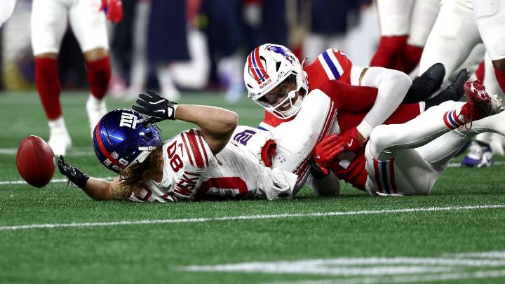 Giants' Gunner Olszewski ruled out vs. Patriots with concussion
