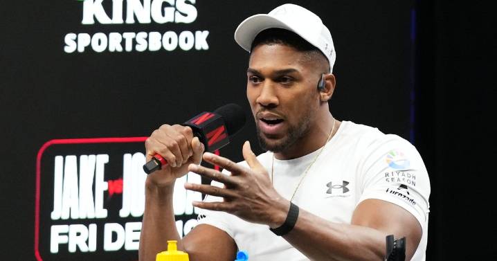 Anthony Joshua shows how seriously he's taking Jake Paul fight with unlikely comment