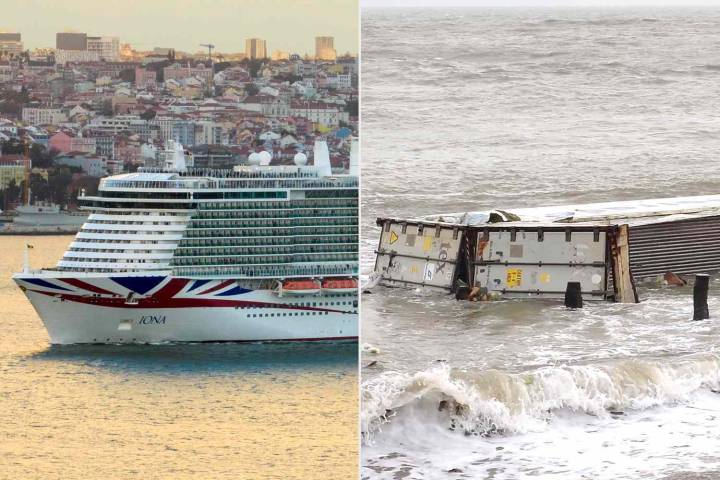 8 Shipping Containers Full of Bananas Fall Overboard, Causing Delay for 14