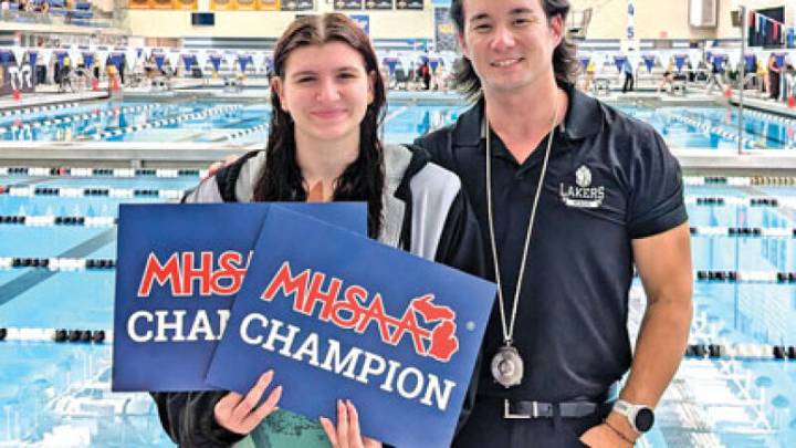 Swimmer’s historic high school career ends on high note