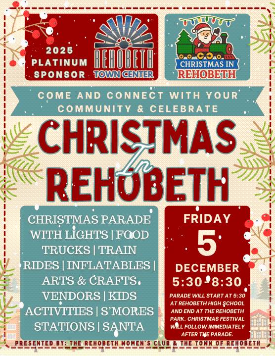 Rehobeth's annual Christmas in Rehobeth parade and Christmas Craft Festival returns