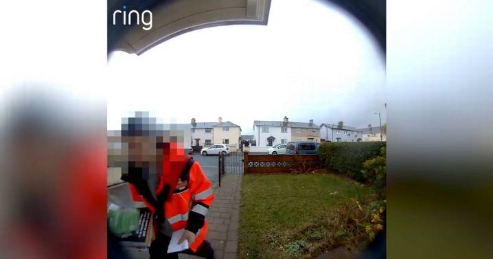 Police investigating postman for 'hate crime' after doorbell camera captures him knocking over rainbow garden gnome