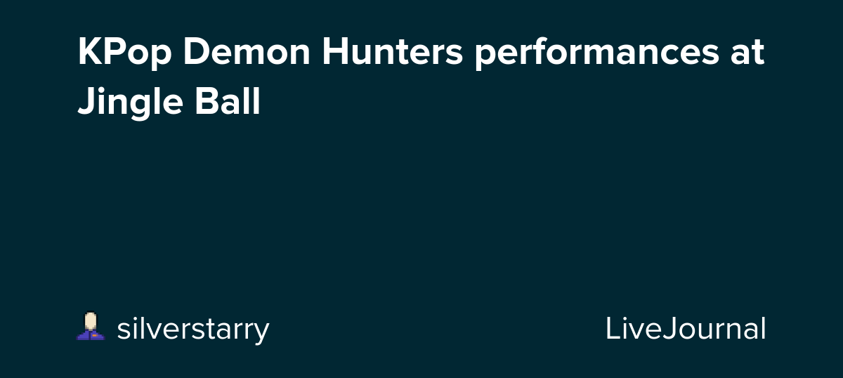 KPop Demon Hunters performances at Jingle Ball: ohnotheydidnt