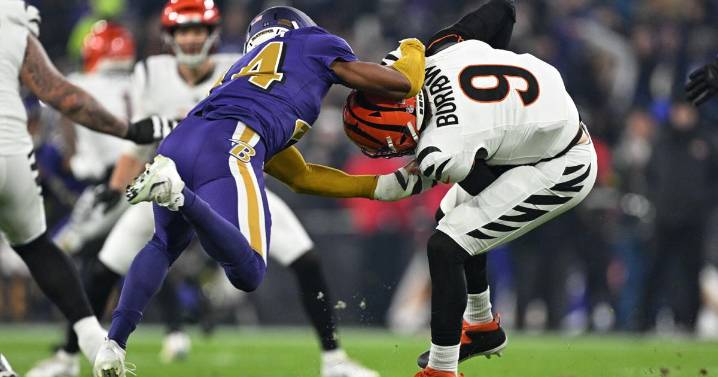 AFC North rivals Ravens and Bengals face off with playoff hopes on the line