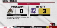 Tri-City sweep series with Muskegon