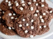 Soft, chewy, rich hot chocolate cookies