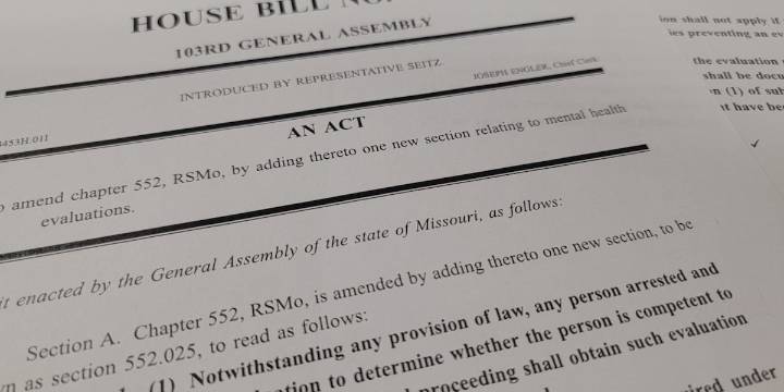 Proposed law in Missouri would expedite mental health evaluations for inmates