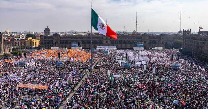 Asisten más de 600 mil a evento de Sheinbaum en el Zócalo: Segob CDMX; concluye con saldo blanco