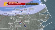 Wintry mix early Friday, ahead of cold rain