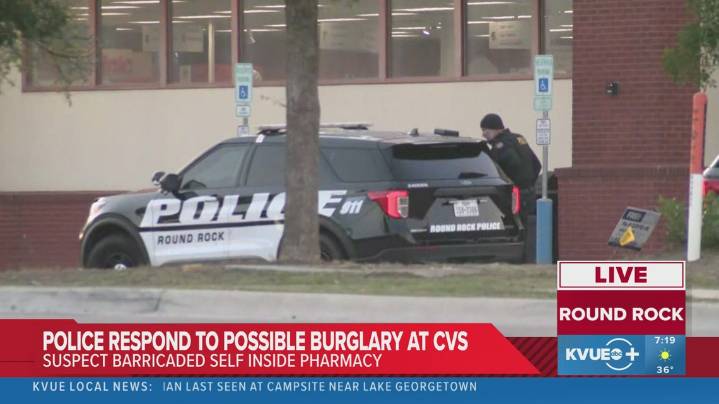 1 in custody after incident involving person who barricaded themselves inside Round Rock CVS
