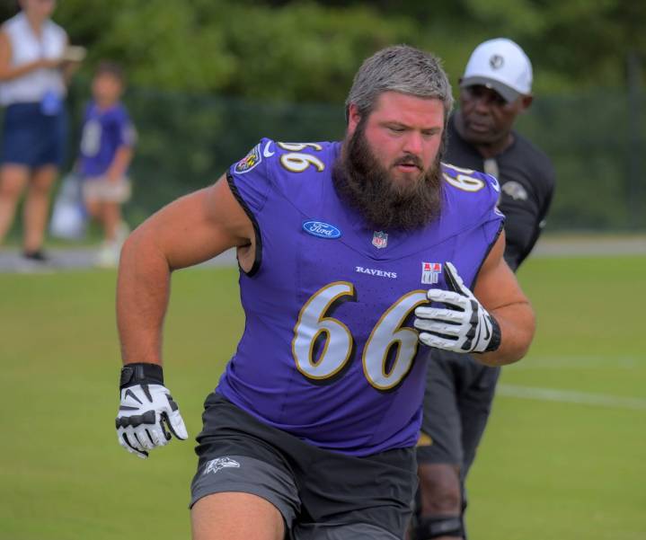 Ravens OL Ben Cleveland suspended 3 games by NFL