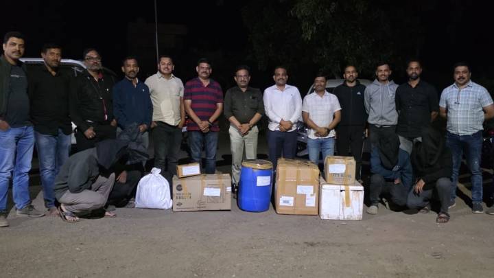 Drug manufacturing busted in Satara, 7 held with MD worth Rs 115 crore