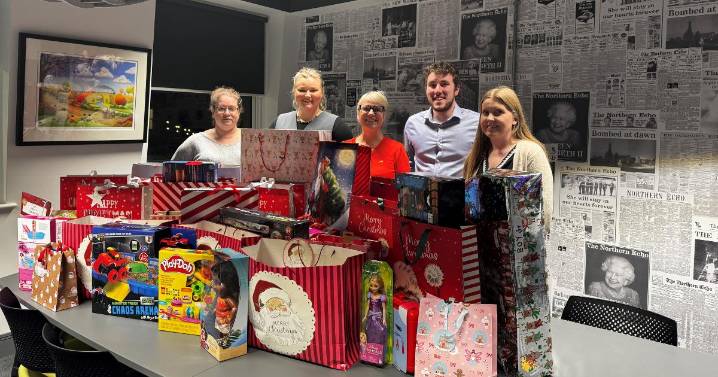 Echo staff donate to Darlington's 'Silent Santa' appeal