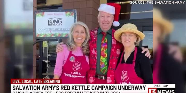 Salvation Army Red Kettle Campaign raises funds for Tucson families and children in need