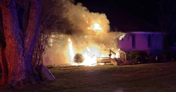 Crews battle house fire in Lower Township