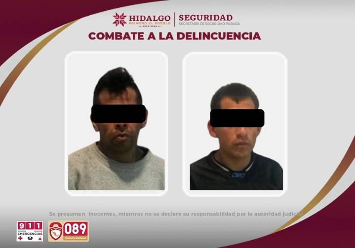 Aseguran a presuntos implicados en robos de motocicletas en Hidalgo