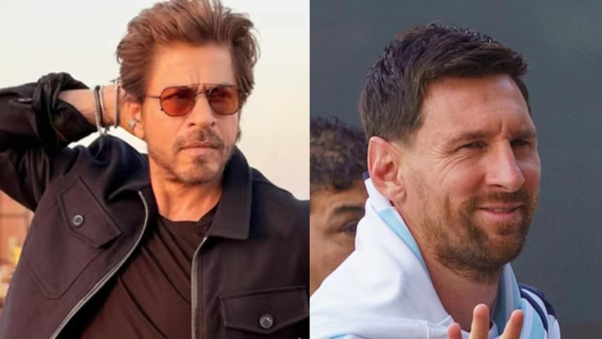 Shah Rukh Khan Lands In Kolkata With Son AbRam To Attend Lionel Messi GOAT Tour