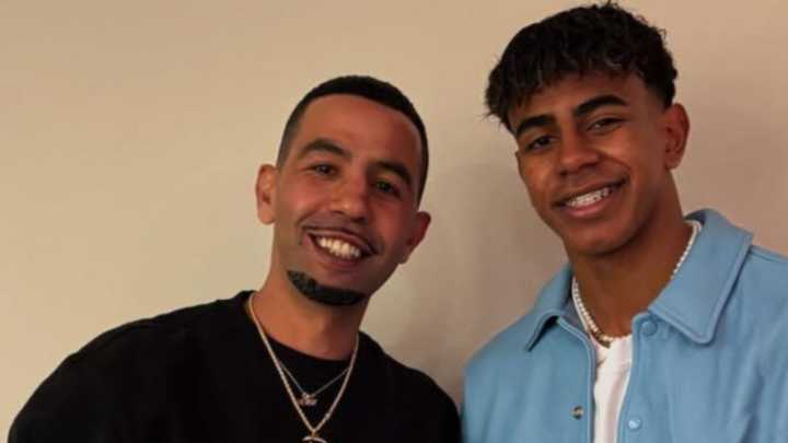 La seguridad de La Cartuja intervino para llamar la atención al padre de Lamine Yamal