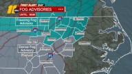 Freezing fog overnight for parts of Central NC