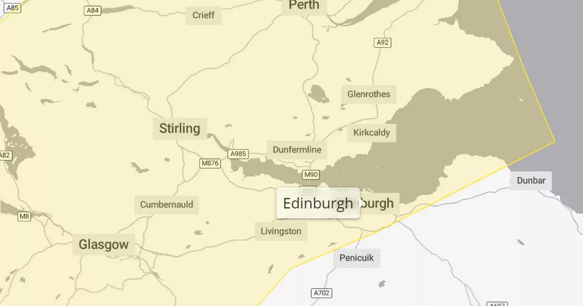 Edinburgh braced for heavy downpours and strong winds as Storm Bram warning issued