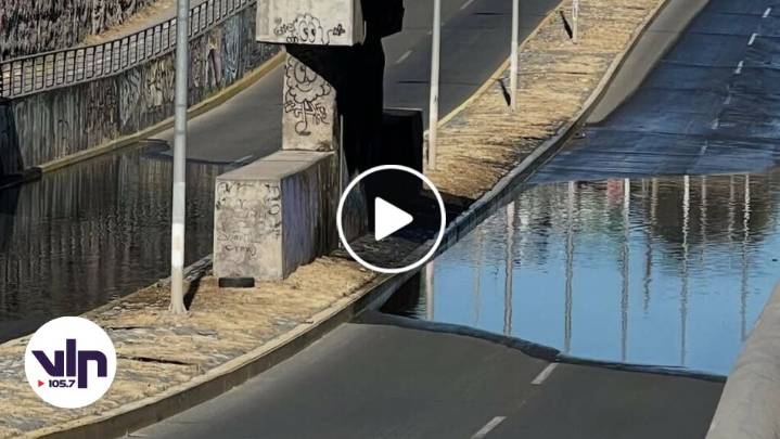 Robo de cableado eléctrico inunda paso bajo nivel de Circunvalación Norte en Curicó