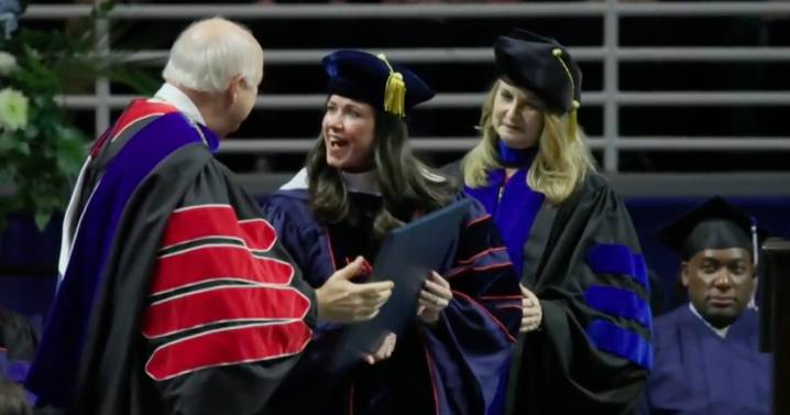 'Dr. Britt' recognized with honorary USA degree during commencement speech (Video)