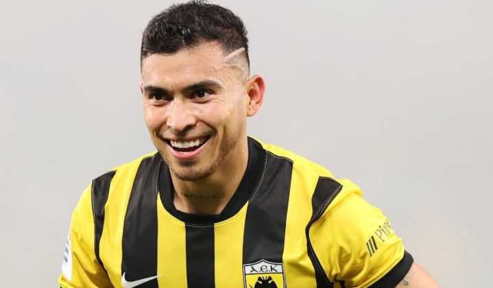 ¡Se quiere subir al Mundial! Orbelín Pineda anota en la goleada del AEK Atenas vs el Atromitos